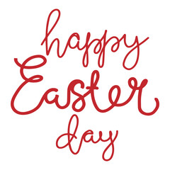 Happy easter hand drawn lettering