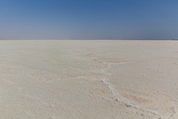 Fototapeta na wymiar Salt flats in the Danakil depression, Ethiopia