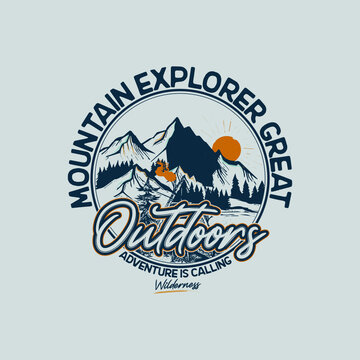 outdoor adventure t-shirt designs, editable adventure quotes t-shirt design & vector