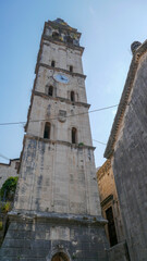 Perast - an ancient city on the shore of the Bay of Kotor in Montenegro