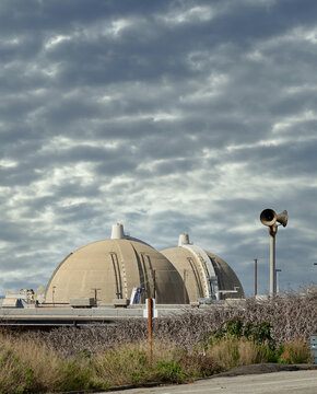 Nuclear Power Plant Behind Security Fence