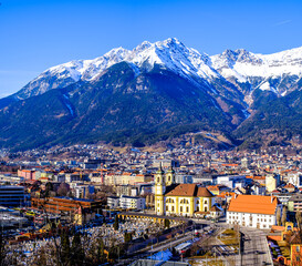 Fototapeta na wymiar famous old town of Innsbruck - austria