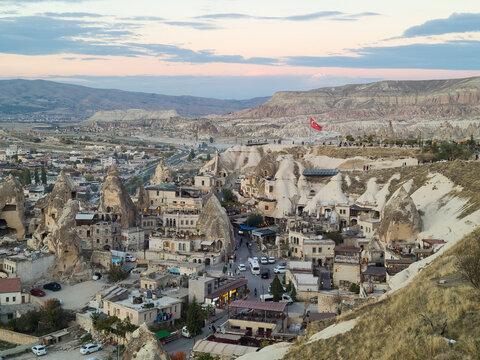 Goreme overview, Cappadocia Turkey