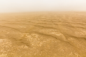 Sand storm in Danakil depression, Ethiopia.