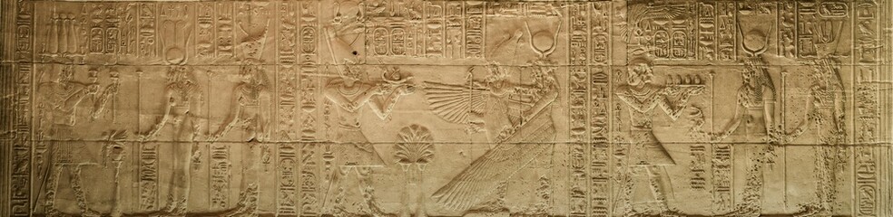 Fototapeta na wymiar Hieroglyph wall - Egypt