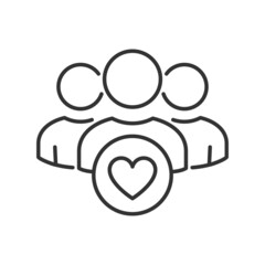 User group icon. Management Business Team Leader Sign. Social Media, Teamwork concept. Customer icon. Love symbol. Health care management. Heart group icon. Wedding group. Happy business team icon