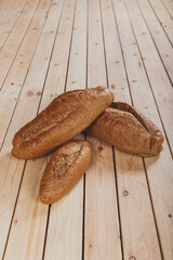Rustic gourmet artisan bread sourdough seeds