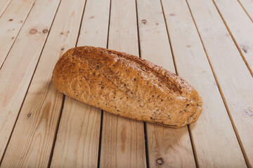 Rustic gourmet artisan bread sourdough seeds