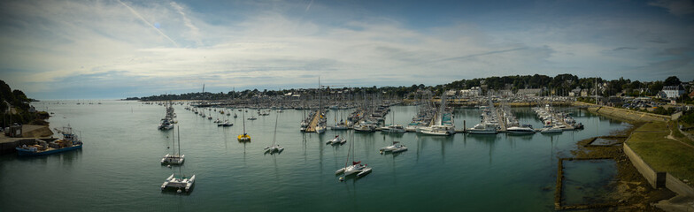 Landscape of the city of the Trinité sur mer in Brittany