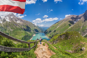 Kaprun High Mountain Reservoirs - Zell am See-Kaprun with beautiful nature,Salcburger land, Austrian Alps - 484272082