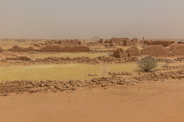 Ruins of the Great Enclosure of Musawwarat es-Sufra (Musawarat Al-Sufra) in Sudan