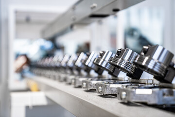 Naklejka premium car production - car parts - production line - parts factory - car pistons