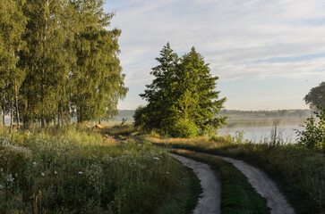 Obraz premium landscape with river