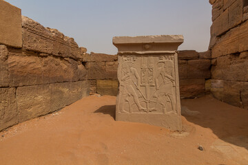Temple of Amun ruins in Naqa, Sudan