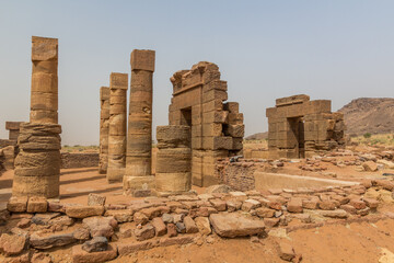 Fototapeta na wymiar Temple of Amun ruins in Naqa, Sudan