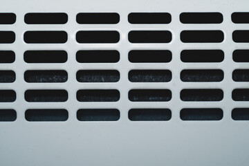 Obraz premium Detail of radiator grill. panel of heating system