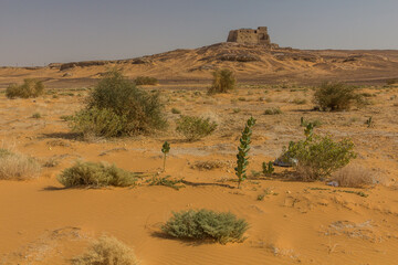 The Throne Hall building of the Old Dongola deserted town, Sudan