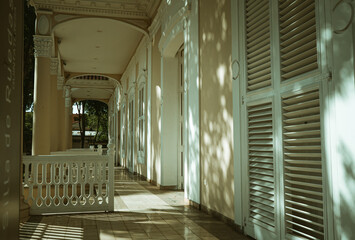 Photograph of an old house from the 18th century. Public building