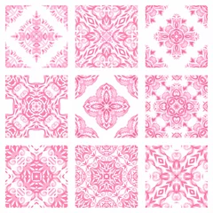 Behang Portugese tegeltjes vintage tile pattern. vector illustration