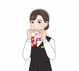 サービス業の女性