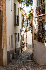 narrow street in the old town