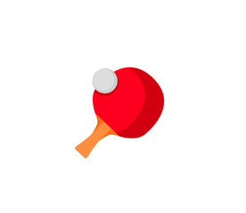 Table tennis vector isolated icon. Emoji illustration. Ping pong vector emoticon