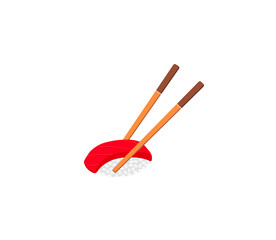 Sushi vector isolated icon. Emoji illustration. Sushi vector emoticon