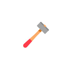 Hammer vector isolated icon. Emoji illustration. Hammer vector emoticon