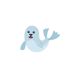 Seal vector isolated icon. Emoji illustration. Seal vector emoticon