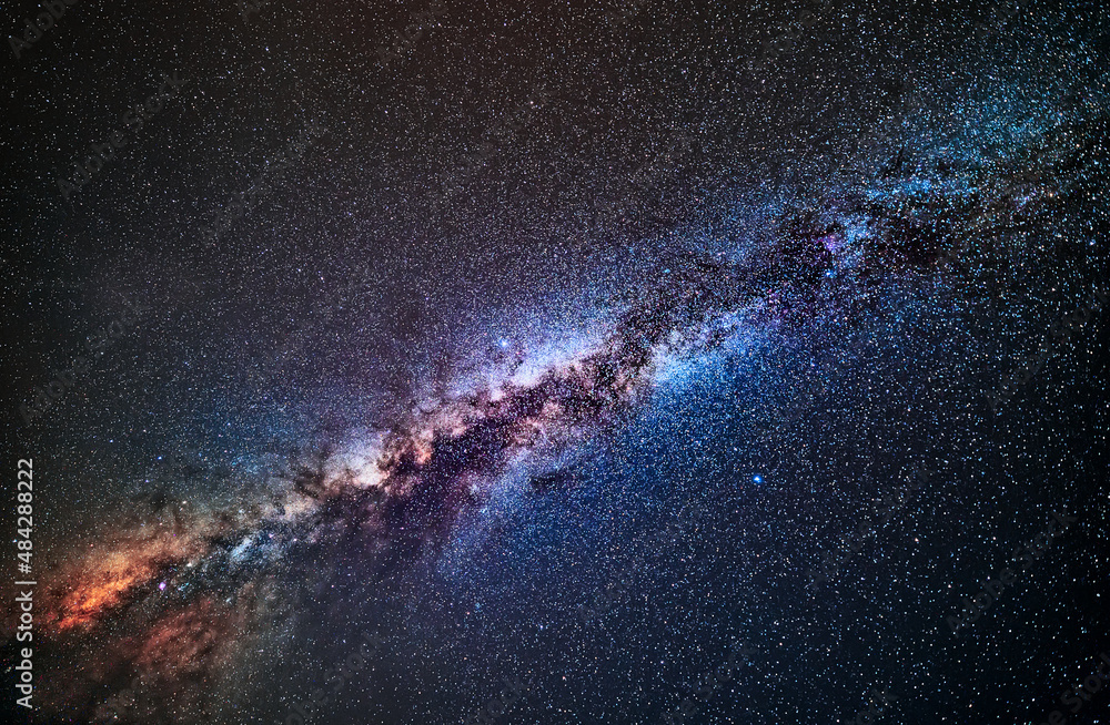Wall mural milky way and the great rift