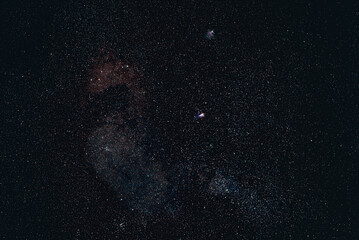 Sagittarius Star Cloud and Eagle and Omega Nebulae
