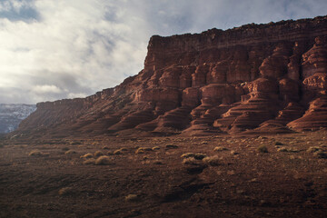 Marble Canyon in Arizona. Reddish landscape of the grand canyon