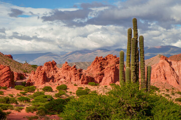Panoramic view of Tilcara's mountains