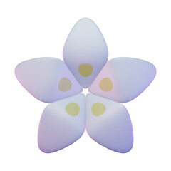 Jasmine Flower 3D Render Illustration 1