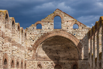 Ruins of St Sofia Church, Old Town of Nesebar city in Bulgaria