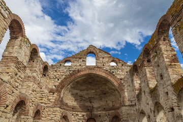 Remains of St Sofia Church, Old Town of Nesebar city in Bulgaria