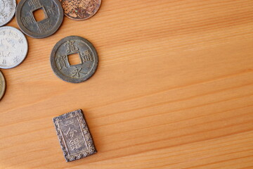 日本のお金　昔のお金　小銭