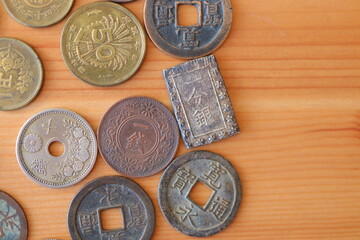 日本のお金　昔のお金　小銭
