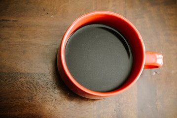 black coffee in the morning 