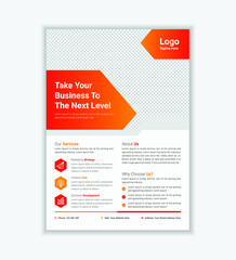 Creative Gradient Corporate Flyer, Book Cover Design Template