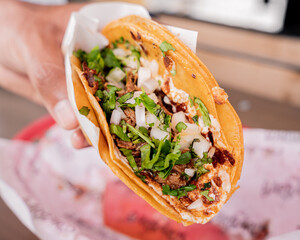 Delicious Mexican style birria tacos