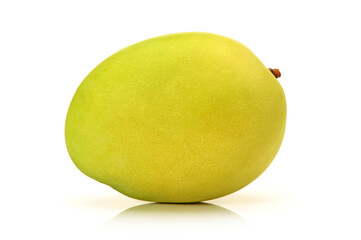 green mango isolated on white background