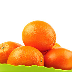 oranges fruit on white background