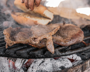 preparation of Mexican Style Carne Asada Taco
