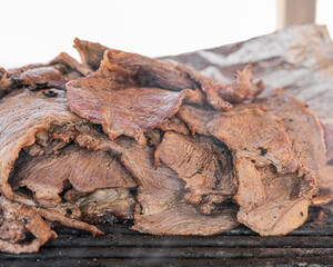 preparation of Mexican Style Carne Asada Taco