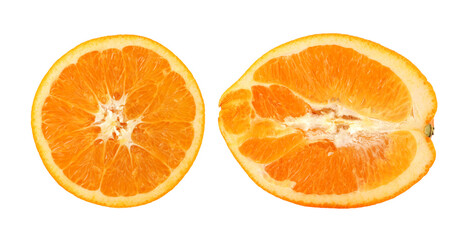 orange fruit isolated on white