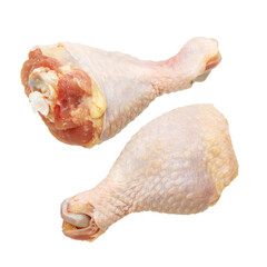 Chicken legs isolated on white background