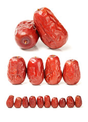 dates isolated on white background