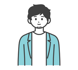 男性社員のイラスト素材