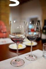 Red Brunello di Montalcino wine and olive oil tasting tour in cantina near Montalcino Tuscany, Italy